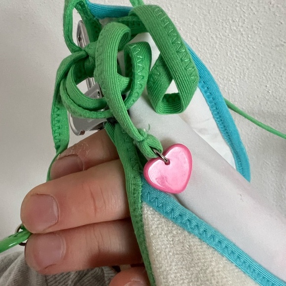 Y2K Vintage Juicy Couture Terry Cloth Rainbow Jumpsuit, size small - Picture 3 of 13